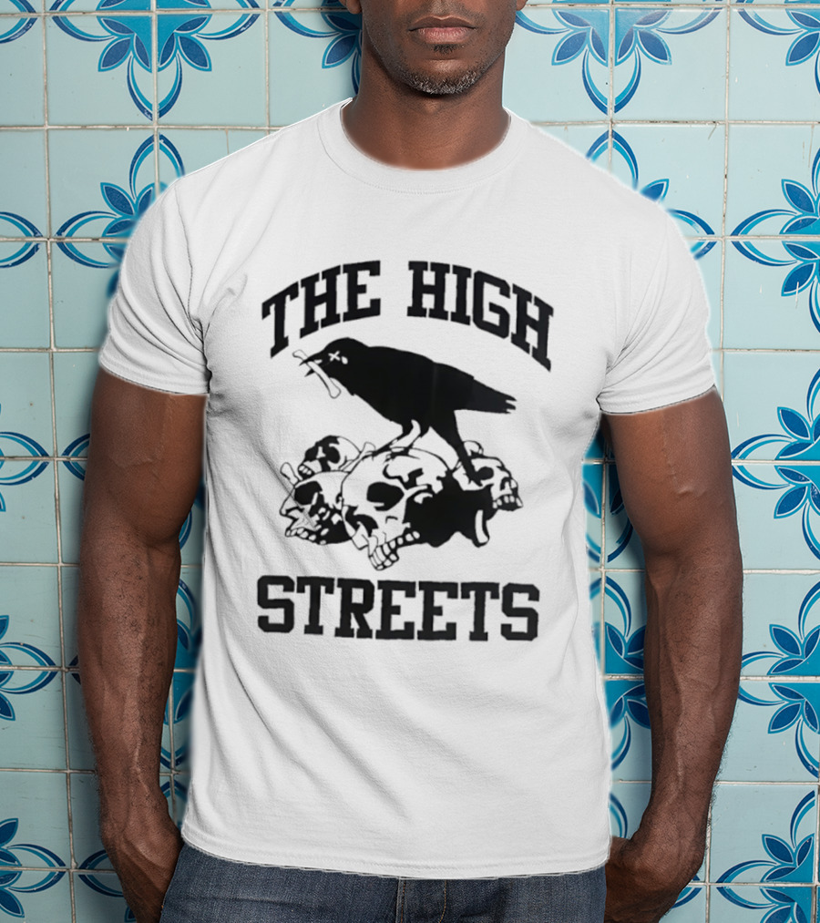 The High Streets Crow On Skulls T-Shirt