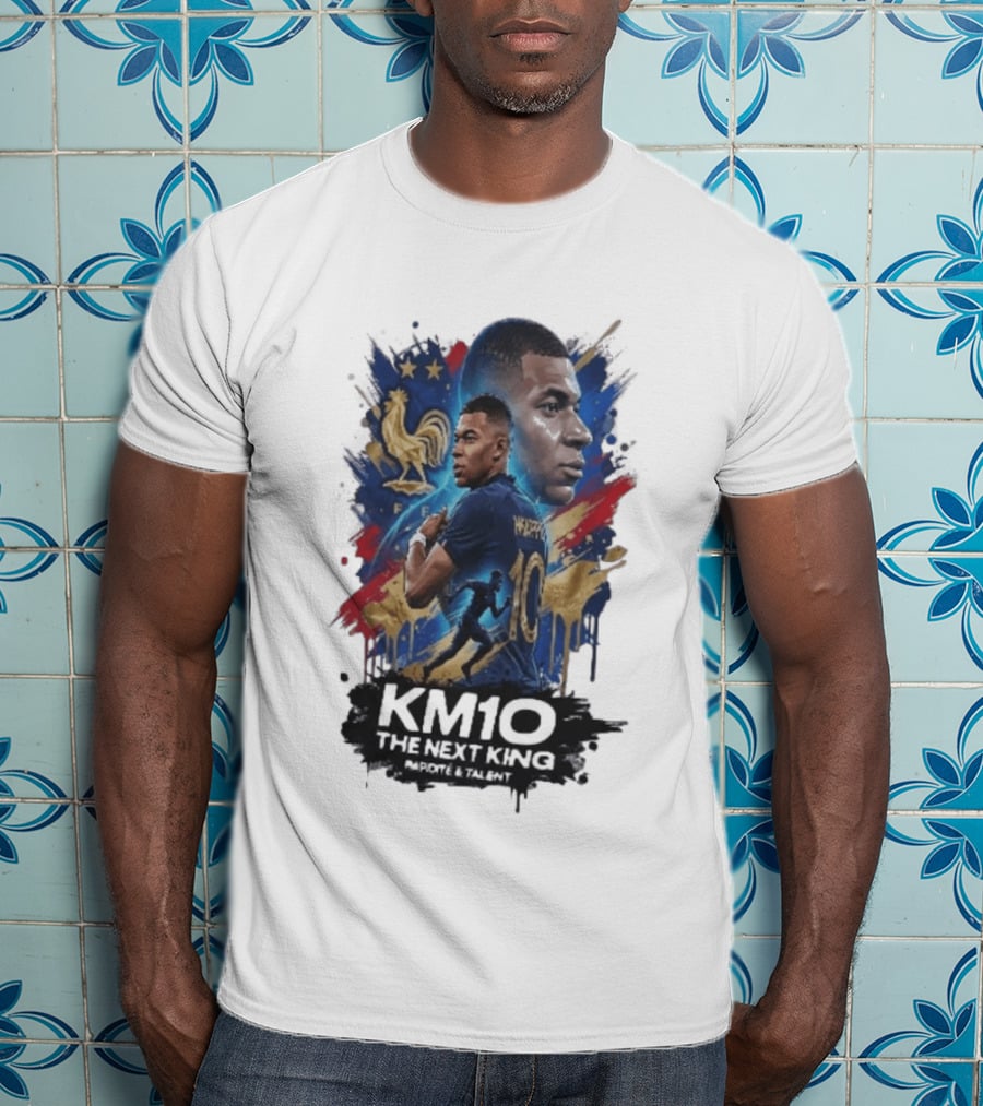 KM10 Kylian Mbappé The Next King Rapidite & Talent France Legends T-Shirt
