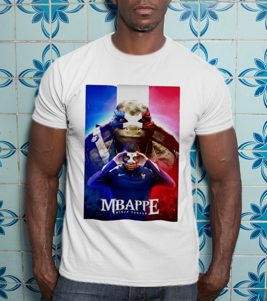Mbappe France National Football Ninja Turtle T-Shirt