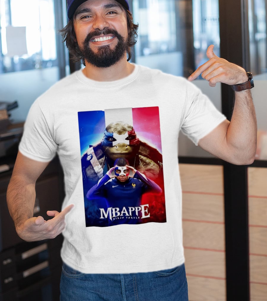 Mbappe France National Football Ninja Turtle T-Shirt