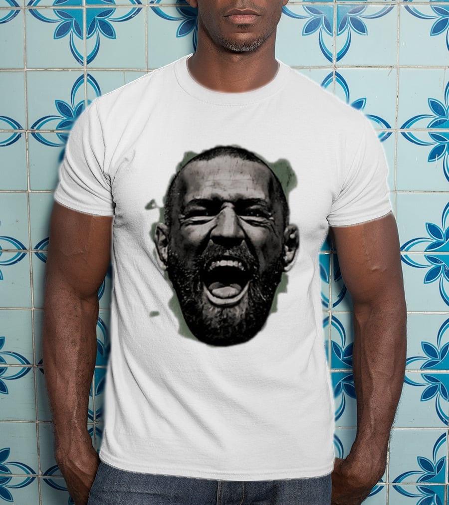 UFC Fighter Yelling Conor McGregor Fight Champion Face T-Shirt