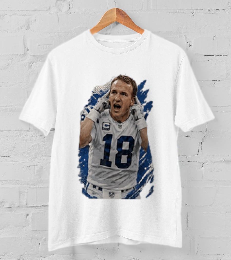 Peyton Manning Indianapolis Colts 18 Football Player NFL Legend T-Shirt