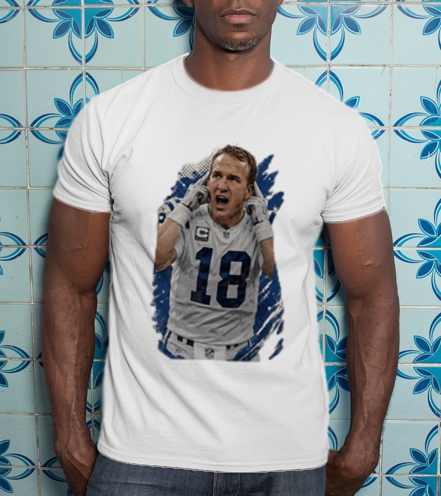 Peyton Manning Indianapolis Colts 18 Football Player NFL Legend T-Shirt