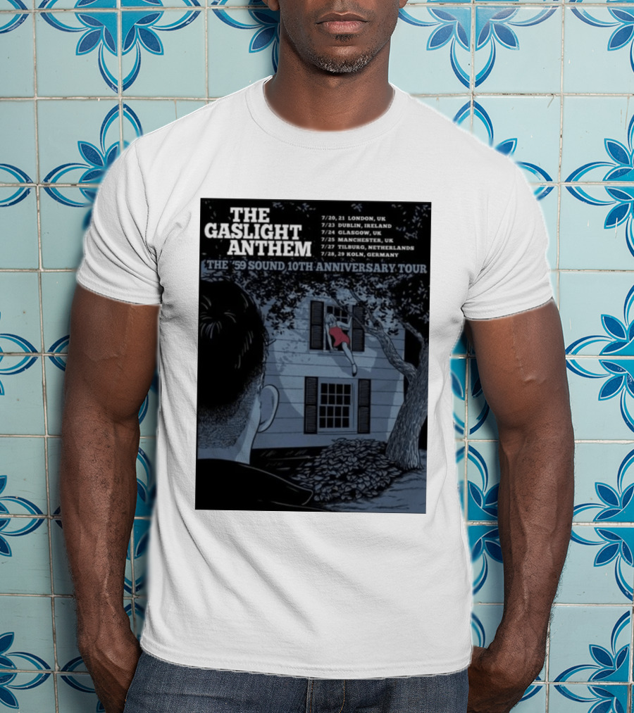The Gaslight Anthem The '59 Sound 10th Anniversary Tour London Dublin Glasgow Manchester Tilburg Koln T-Shirt