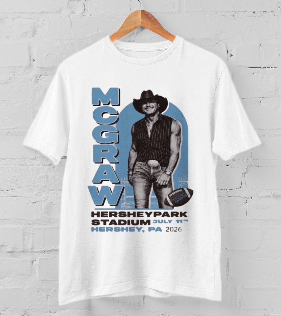 MCGRAW Hersheypark Stadium July 11th Hershey PA 2026 Football T-Shirt