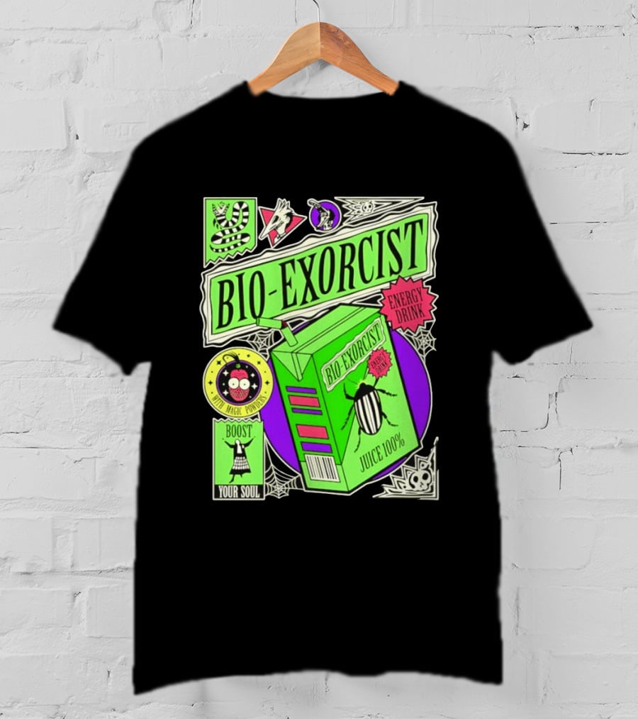 Bio Exorcist Energy Drink Juice 100% Boost Your Soul With Magic Powders T-Shirt