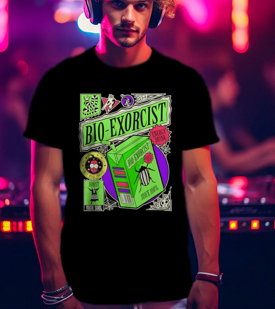 Bio Exorcist Energy Drink Juice 100% Boost Your Soul With Magic Powders T-Shirt