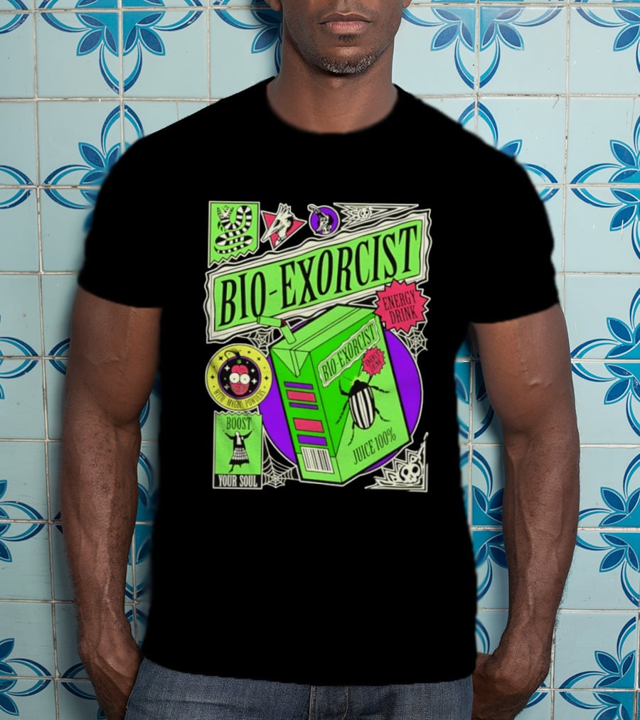 Bio Exorcist Energy Drink Juice 100% Boost Your Soul With Magic Powders T-Shirt