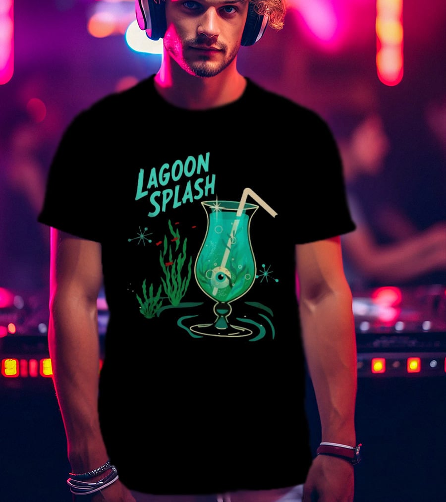 Creature From The Black Lagoon Lagoon Splash Cocktail T-Shirt