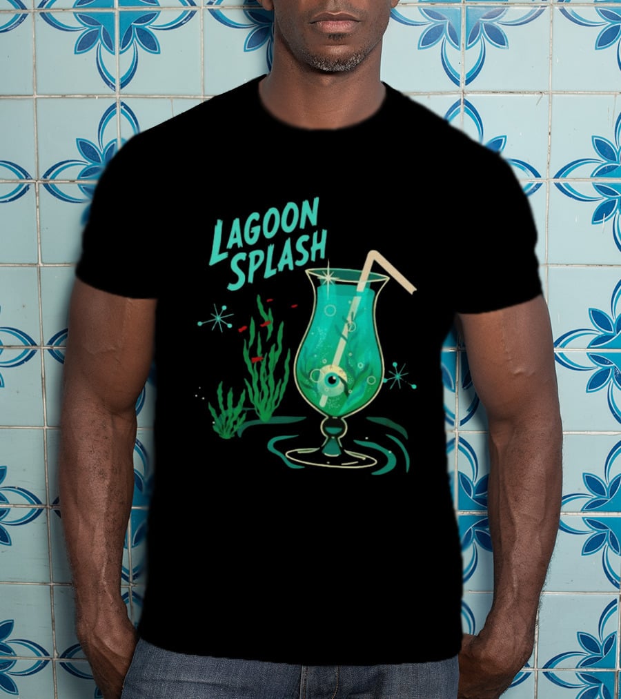Creature From The Black Lagoon Lagoon Splash Cocktail T-Shirt