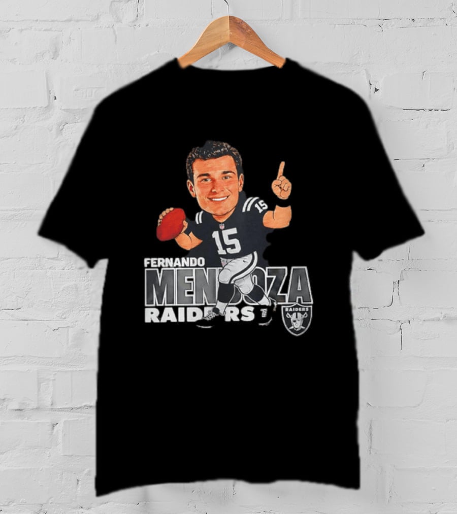 Fernando Mendoza Raiders 15 Football Player Raiders T-Shirt