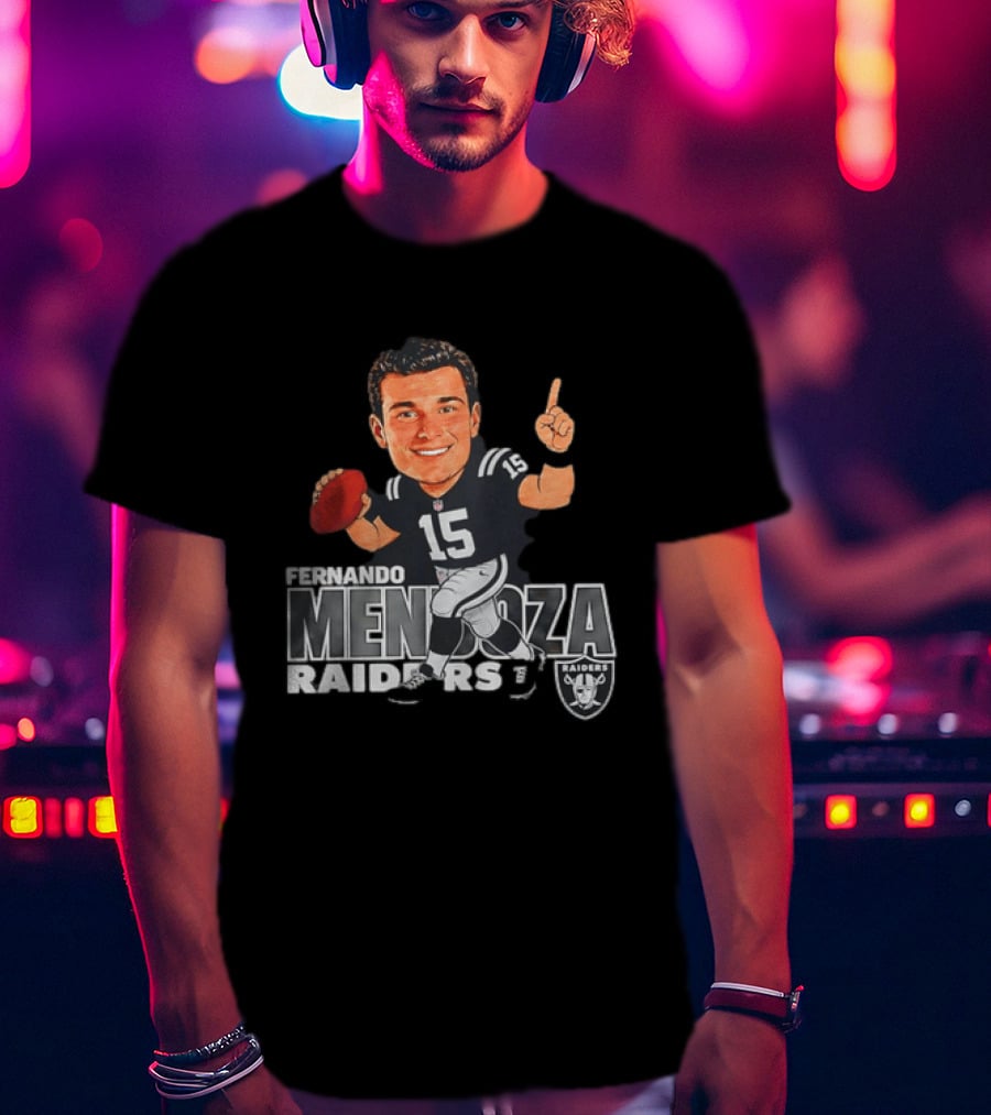 Fernando Mendoza Raiders 15 Football Player Raiders T-Shirt