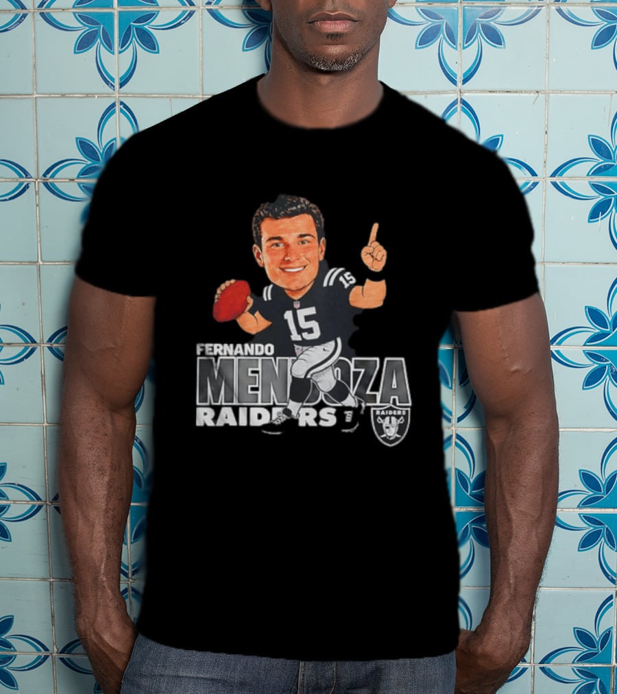 Fernando Mendoza Raiders 15 Football Player Raiders T-Shirt