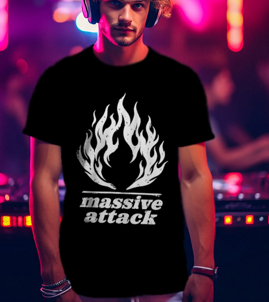 Massive Attack Fire Flame T-Shirt