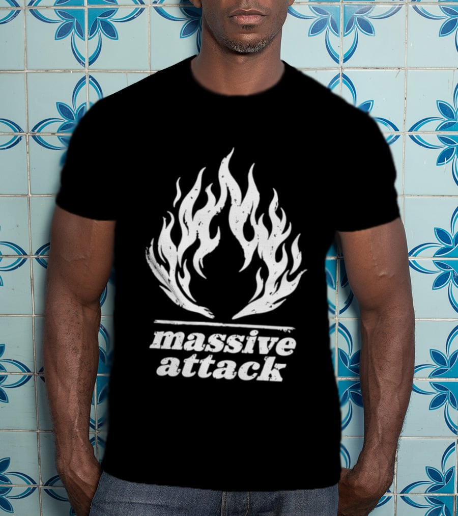 Massive Attack Fire Flame T-Shirt