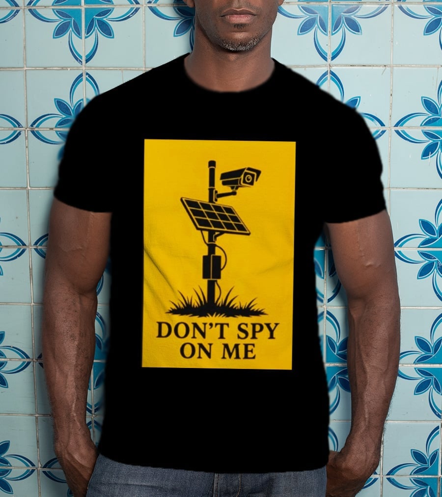 Flock Camera Surveillance Solar Panel Don't Spy On Me T-Shirt