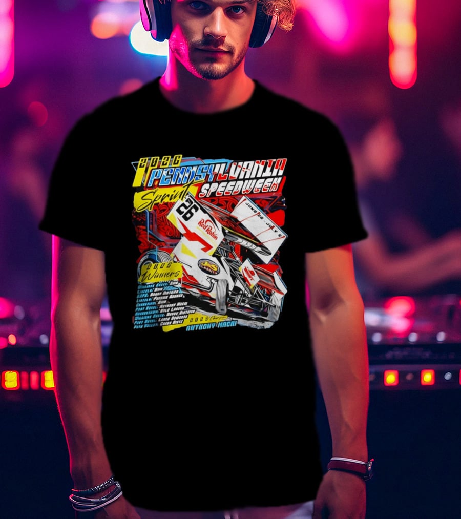 2026 Pennsylvania Speedweek Sprint Race Winners June Kyle Larson Racing Red Robin T-Shirt