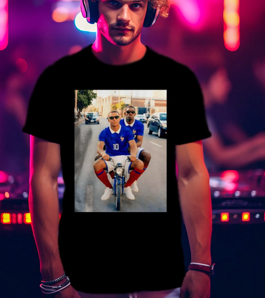 Kylian Mbappé Ousmane Dembélé France Team Jersey T-Shirt