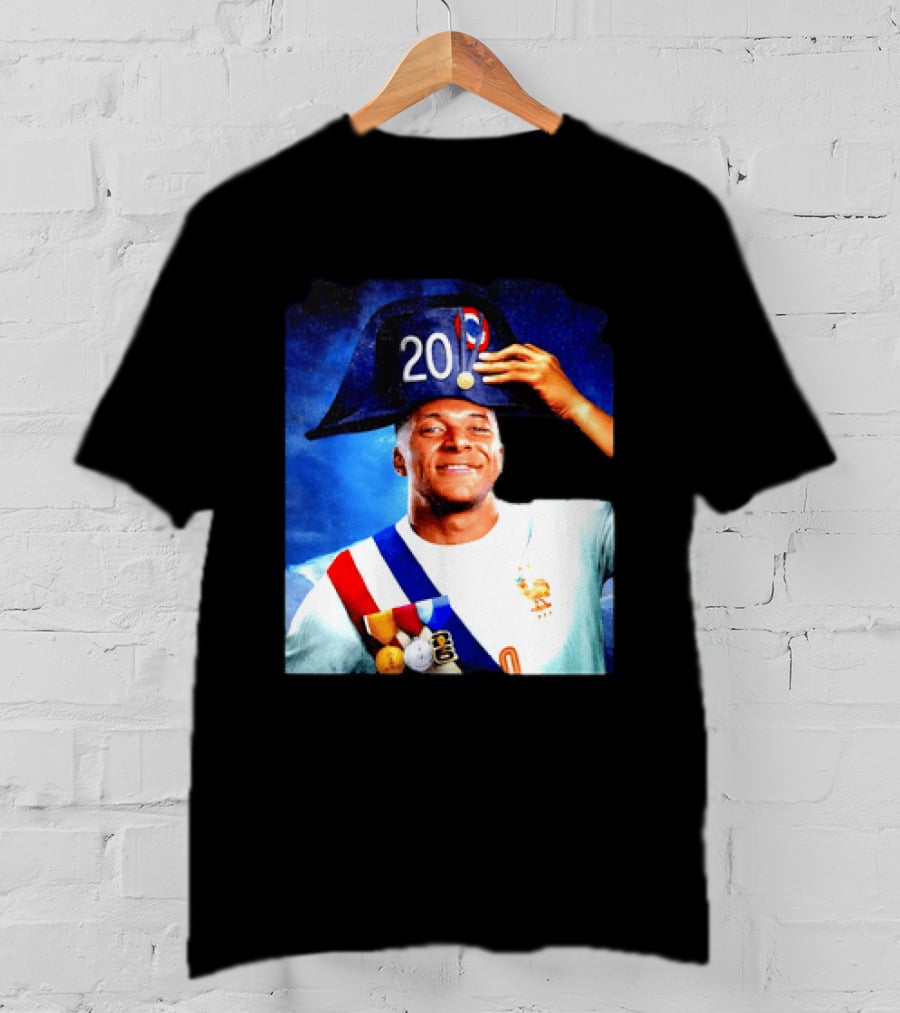 Kylian Mbappé France National Team 2026 Captain No 20 Napoleon Hat T-Shirt
