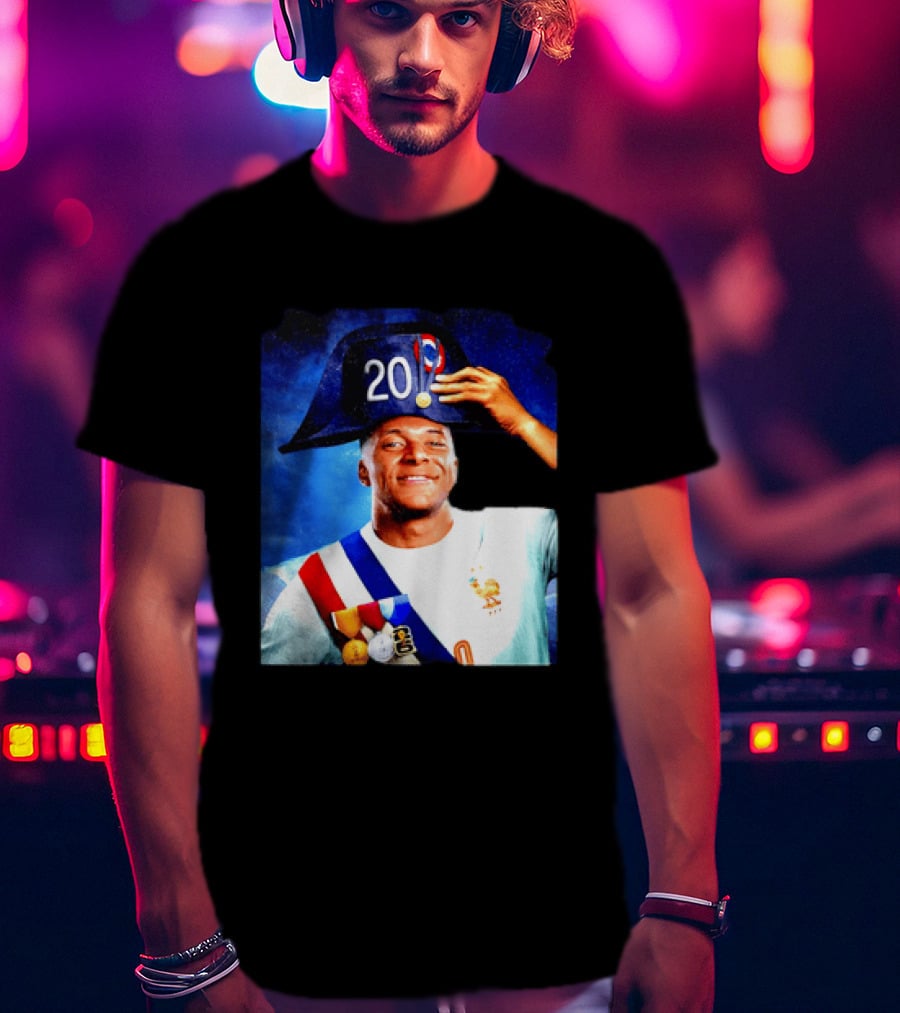 Kylian Mbappé France National Team 2026 Captain No 20 Napoleon Hat T-Shirt