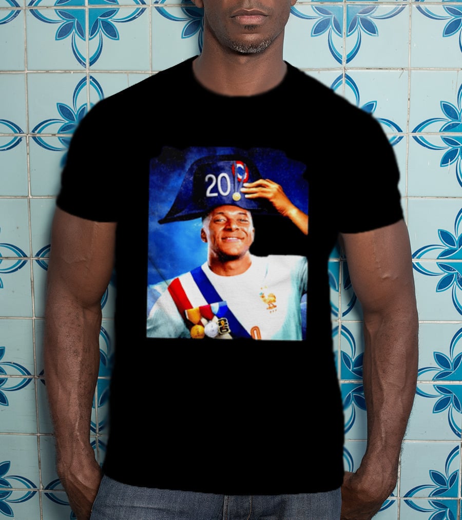 Kylian Mbappé France National Team 2026 Captain No 20 Napoleon Hat T-Shirt