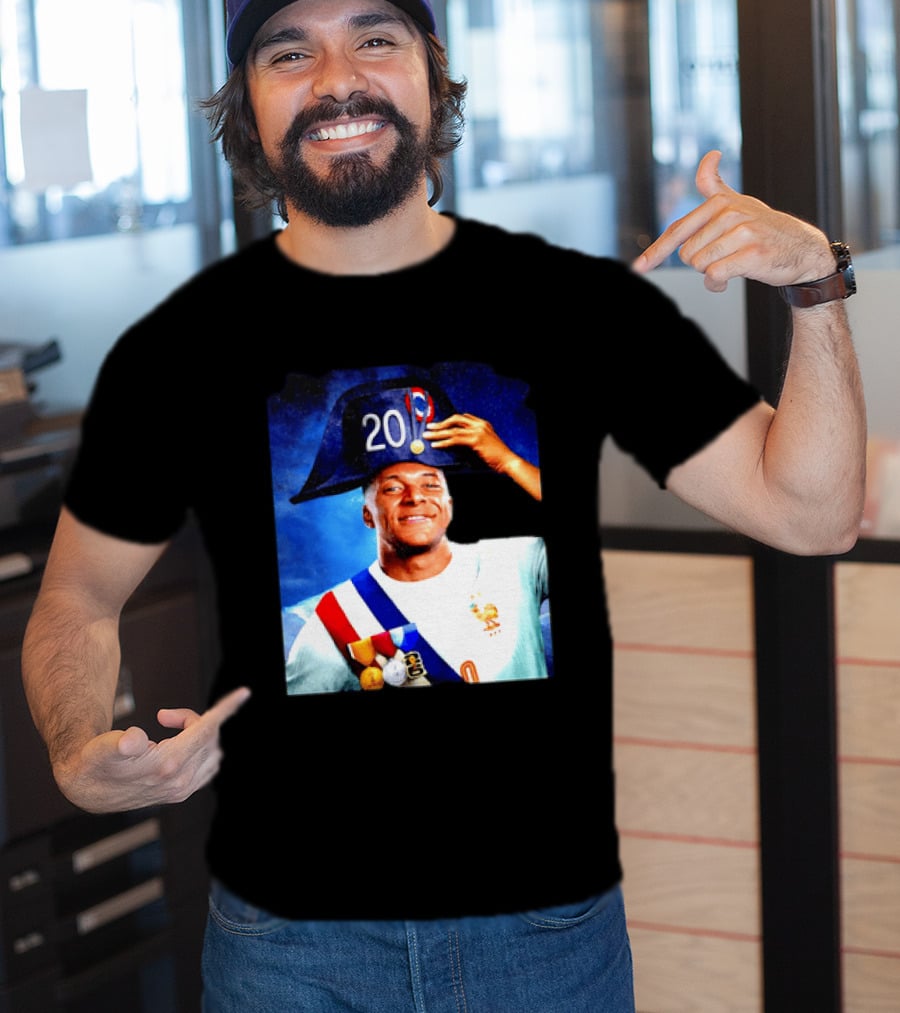 Kylian Mbappé France National Team 2026 Captain No 20 Napoleon Hat T-Shirt