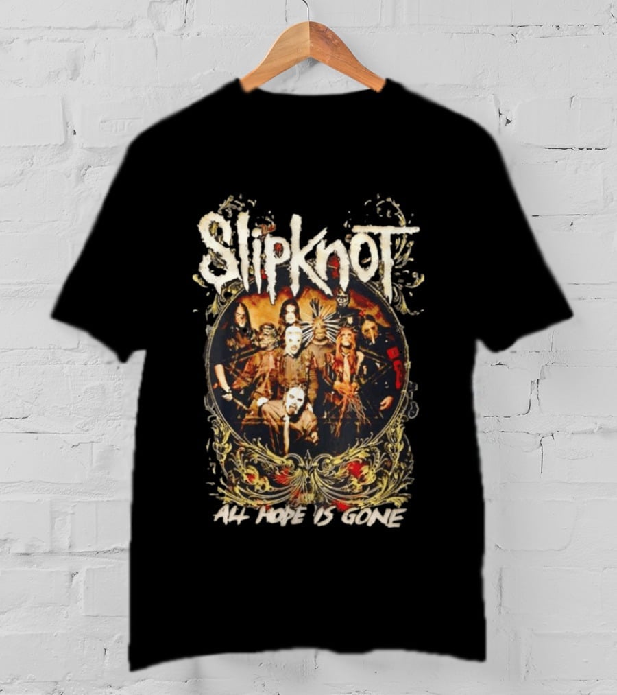 Slipknot All Hope Is Gone Band Concert Group Photo T-Shirt