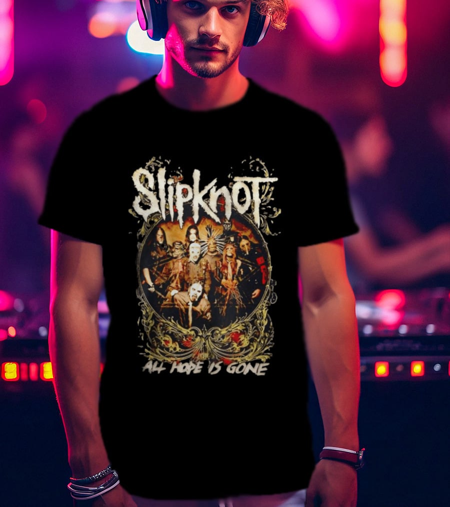 Slipknot All Hope Is Gone Band Concert Group Photo T-Shirt