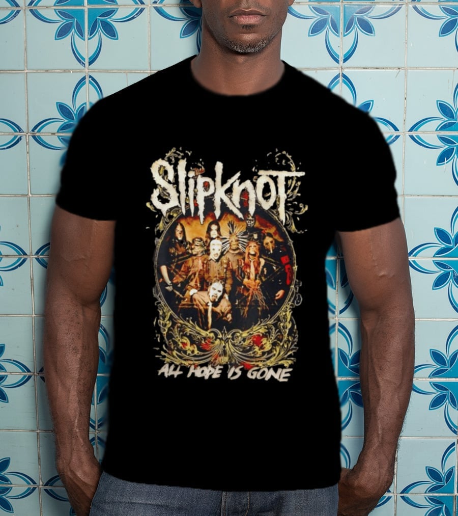 Slipknot All Hope Is Gone Band Concert Group Photo T-Shirt