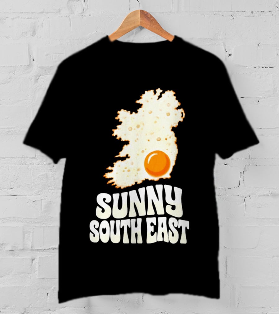 Sunny South East Ireland Fried Egg Map T-Shirt