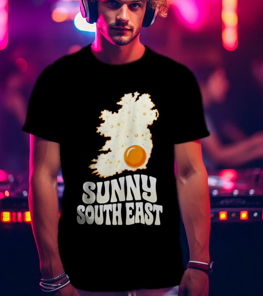 Sunny South East Ireland Fried Egg Map T-Shirt