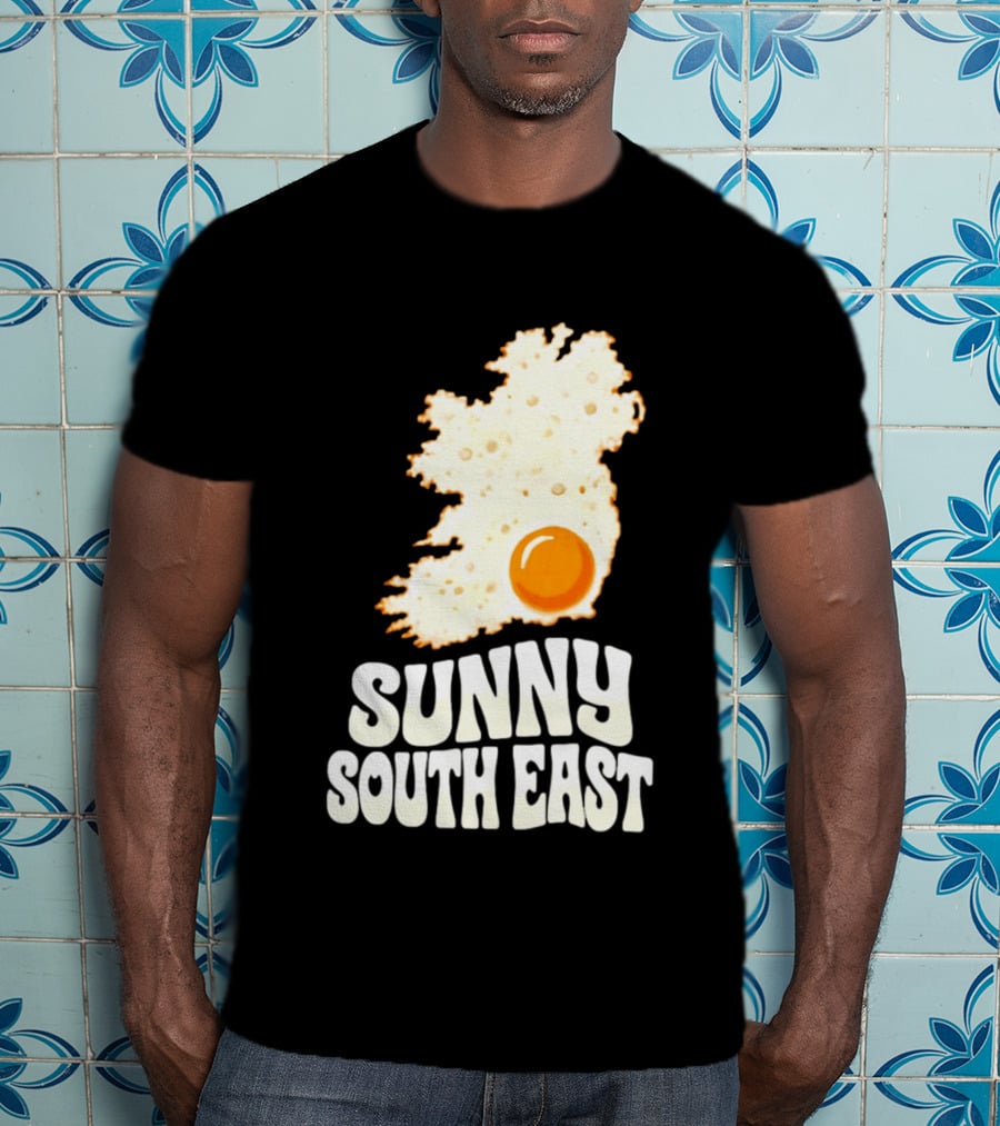 Sunny South East Ireland Fried Egg Map T-Shirt
