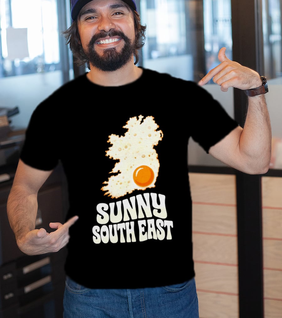 Sunny South East Ireland Fried Egg Map T-Shirt