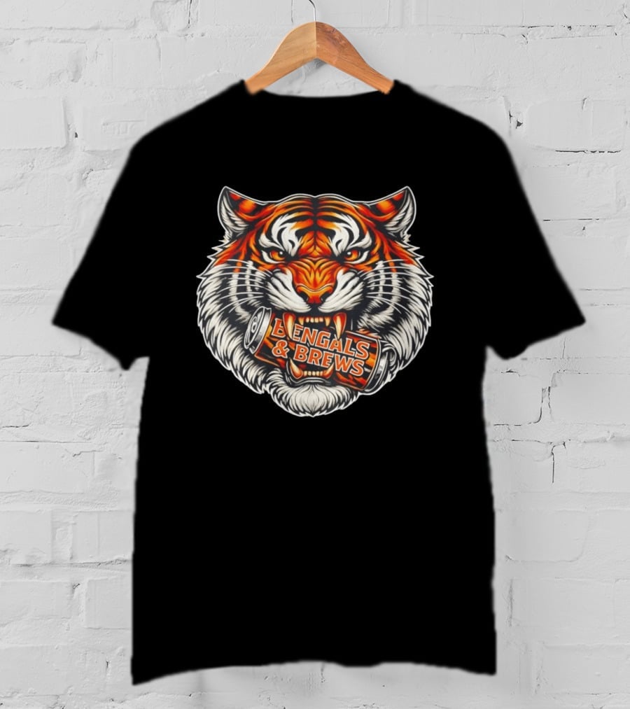 Tiger Bite Bengals & Brews Can T-Shirt