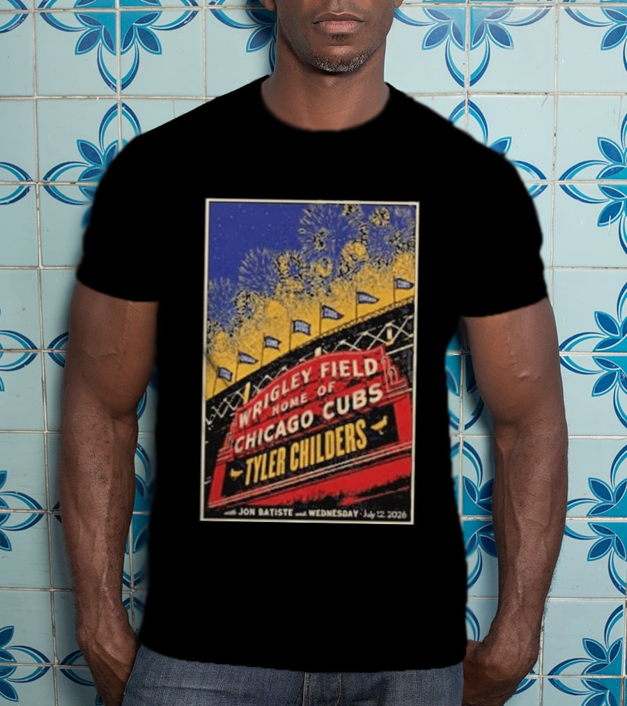 Tyler Childers Wrigley Field Home Of Chicago Cubs Event July 12 2026 T-Shirt