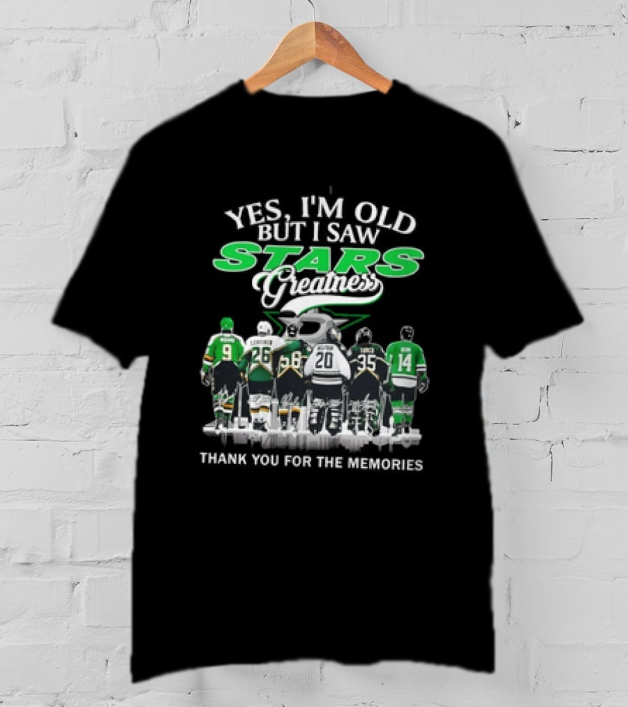 Yes I'm Old But I Saw Stars Greatness Thank You For The Memories T-Shirt