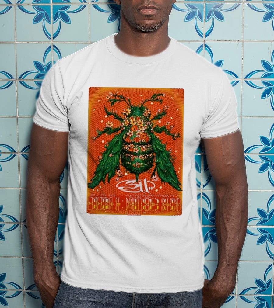 311 Chicago Illinois 2026 Huntington Bank Pavilion July 12 Floral Insect T-Shirt