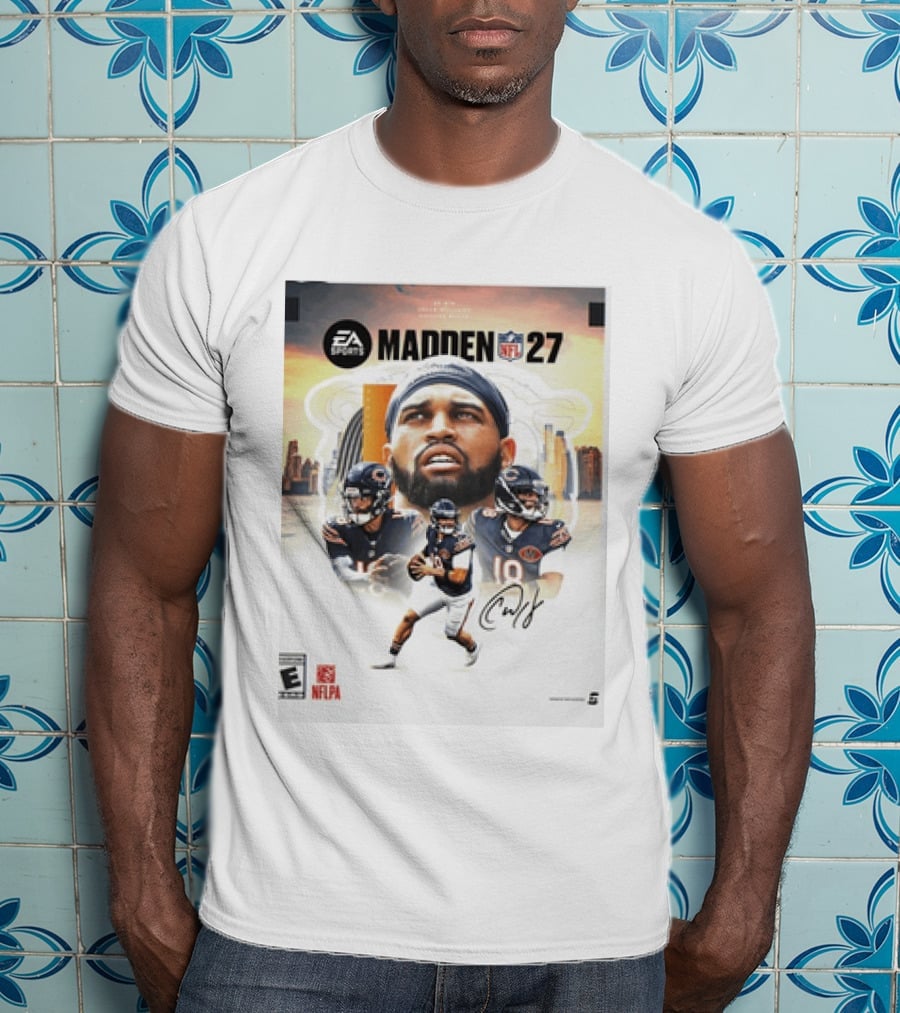 EA Sports Madden NFL 27 Caleb Williams No 18 Chicago Bears T-Shirt