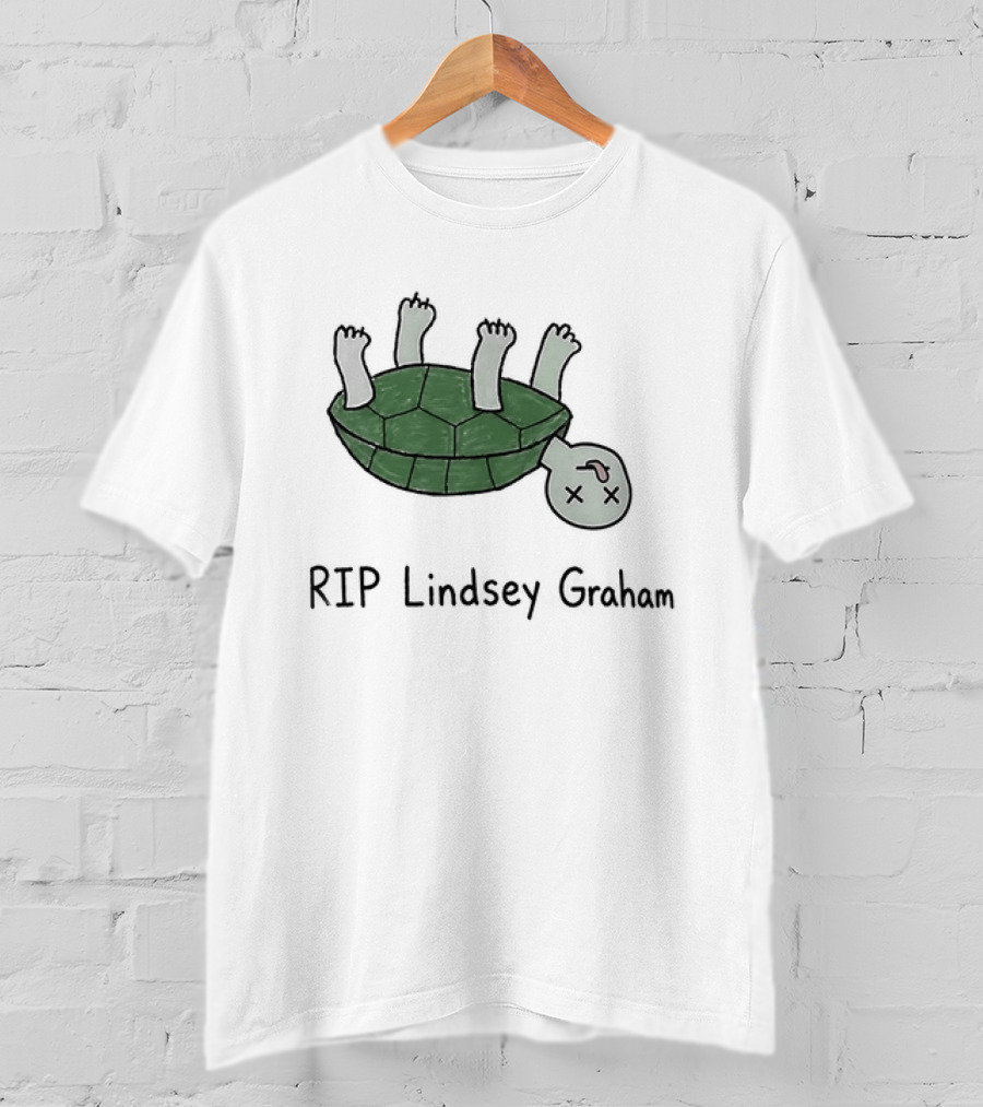 RIP Lindsey Graham Upside Down Turtle T-Shirt