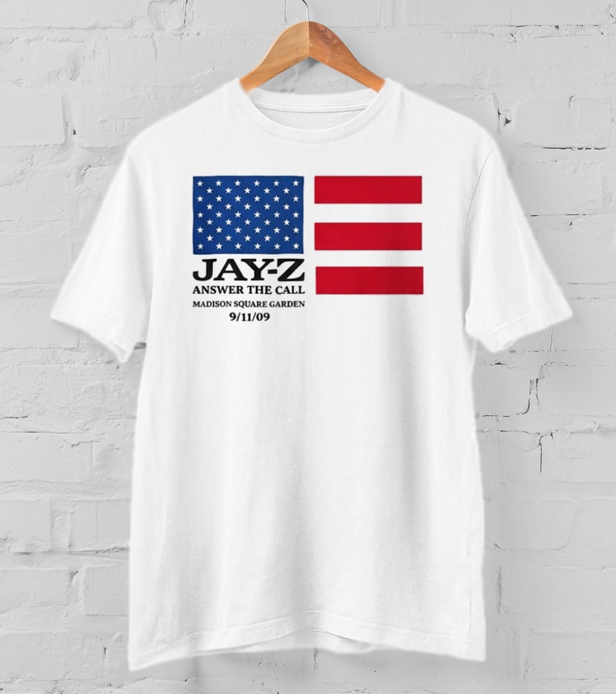 Jay Z Answer The Call Madison Square Garden 9/11/09 T-Shirt