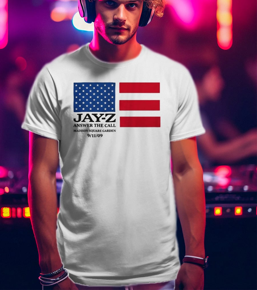 Jay Z Answer The Call Madison Square Garden 9/11/09 T-Shirt