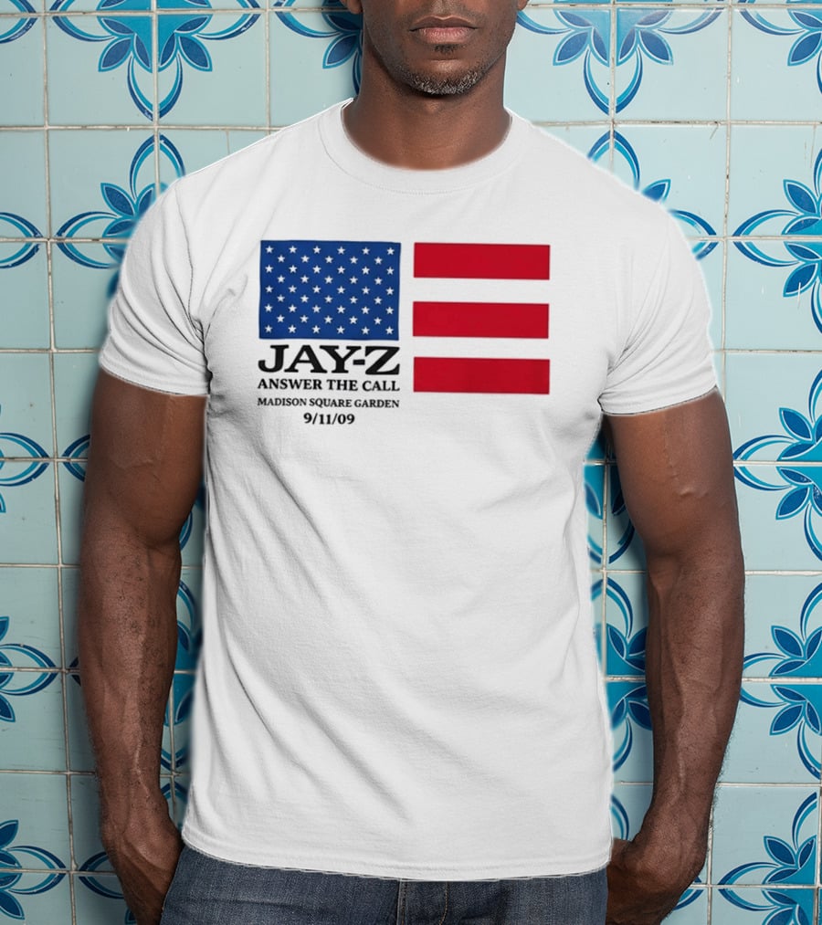 Jay Z Answer The Call Madison Square Garden 9/11/09 T-Shirt