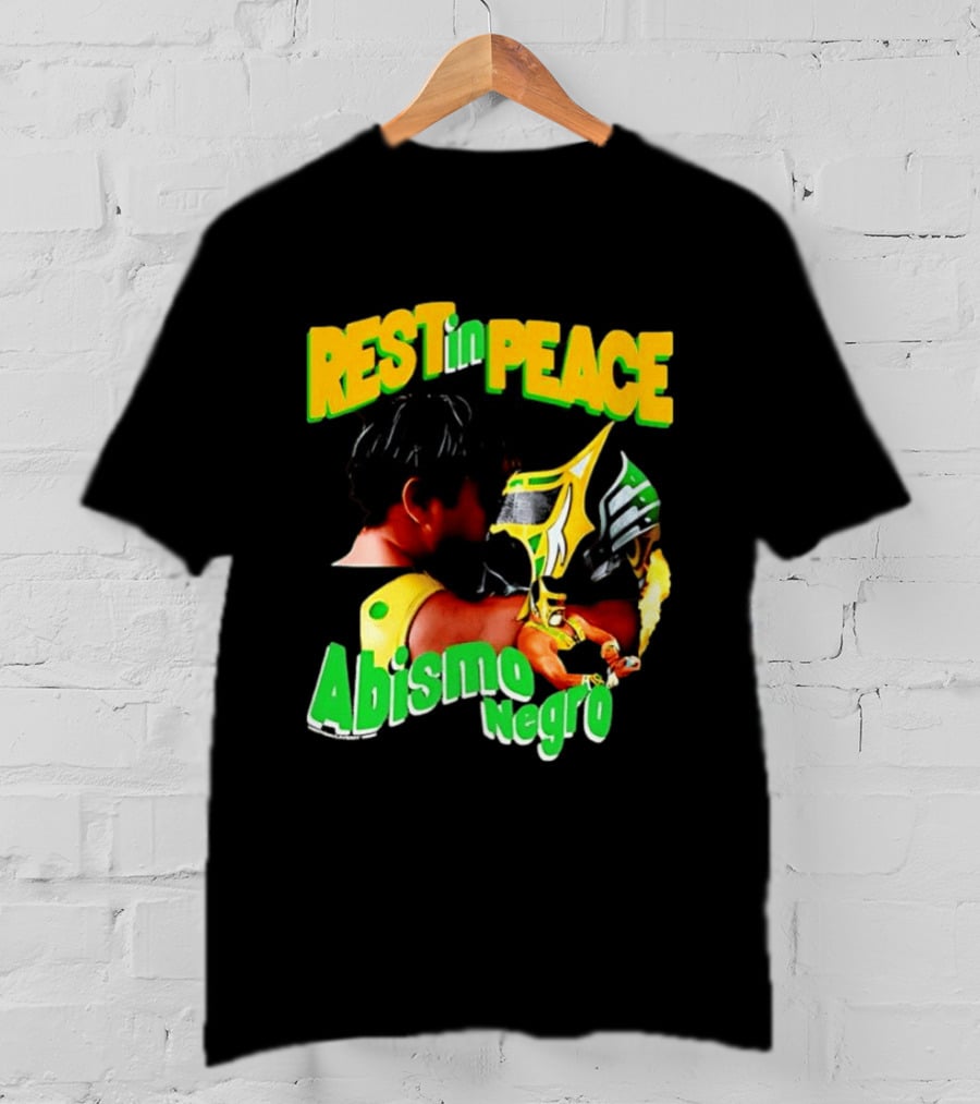 REST In PEACE Abismo Negro Lucha Libre AAA Professional Wrestling T-Shirt