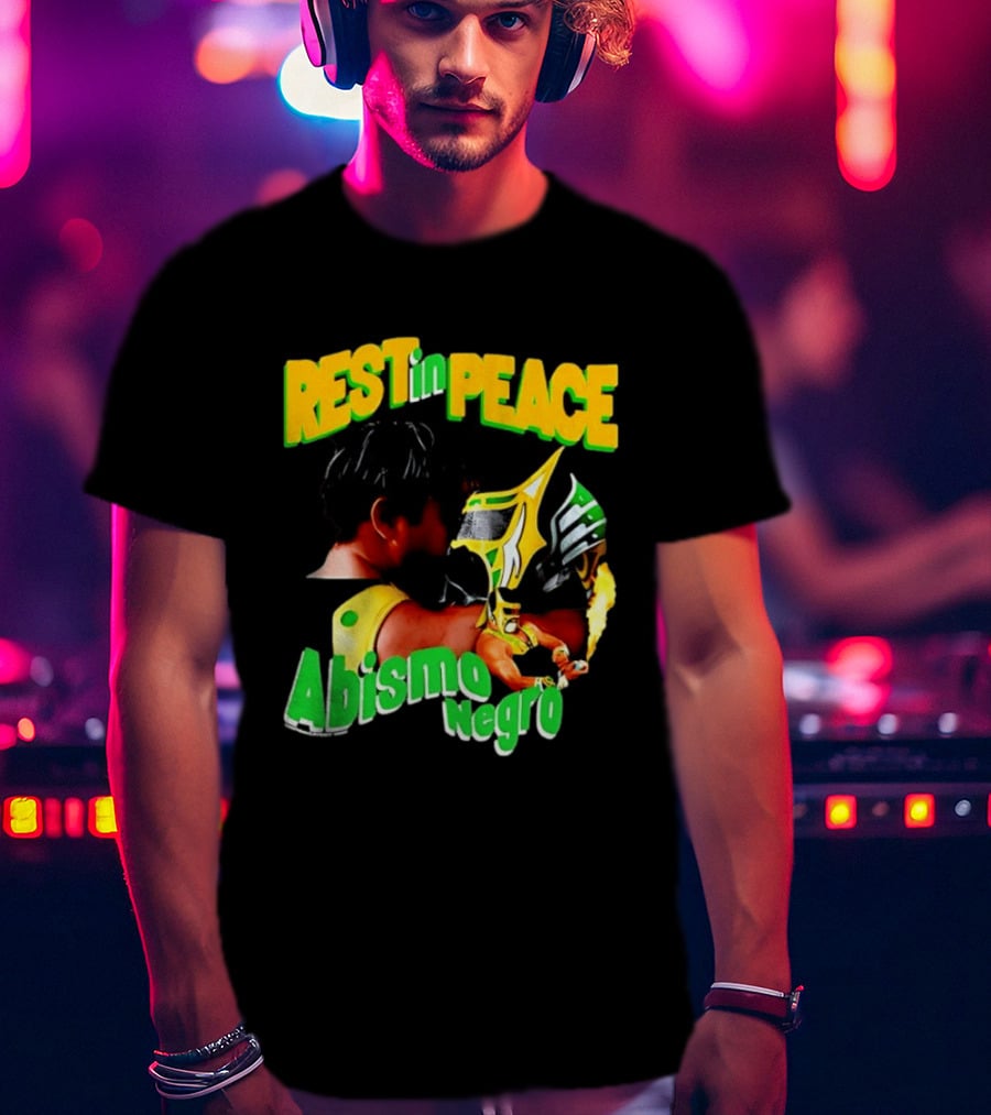 REST In PEACE Abismo Negro Lucha Libre AAA Professional Wrestling T-Shirt