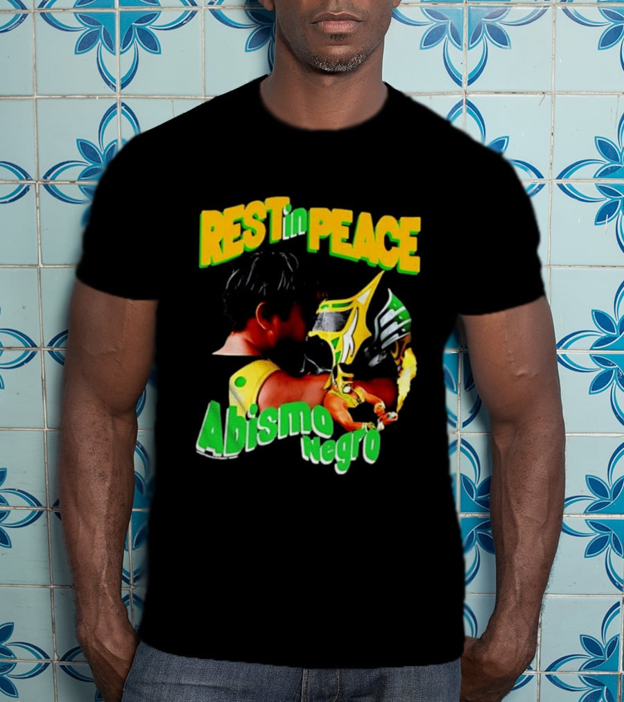 REST In PEACE Abismo Negro Lucha Libre AAA Professional Wrestling T-Shirt