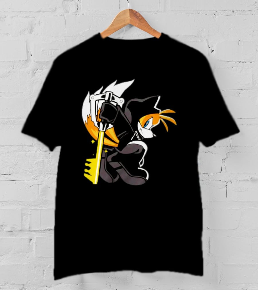 GoblinTengu Yellow Black Hooded Cat Keyblade Warrior T-Shirt
