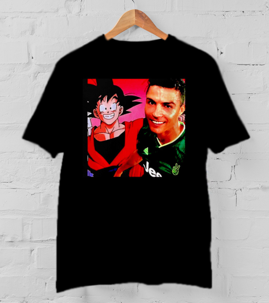 Goku Dragon Ball X Cristiano Ronaldo Juventus Collaboration T-Shirt