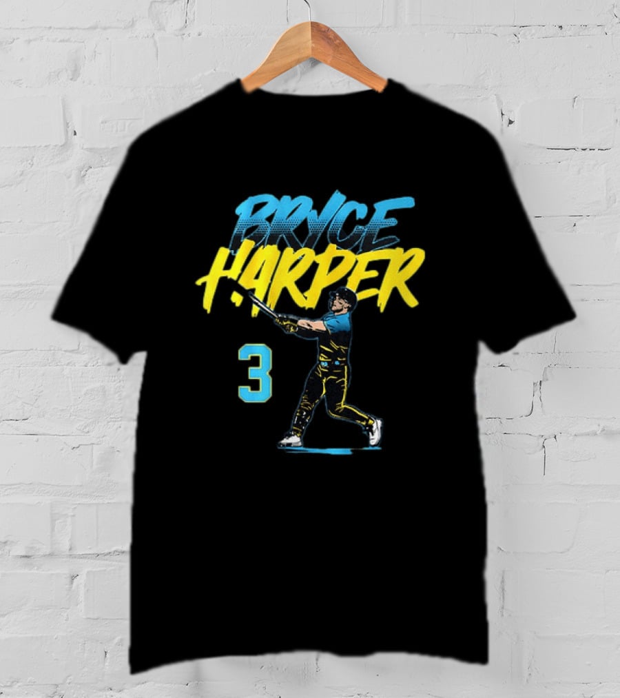 Bryce Harper 3 Philadelphia Phillies City Connect Baseball T-Shirt