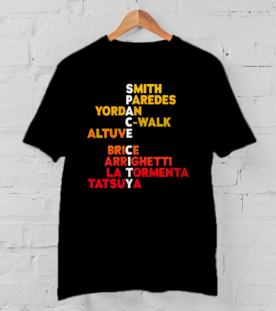 Houston Baseball 2026 Space City Names Smith Yordan Altuve T-Shirt