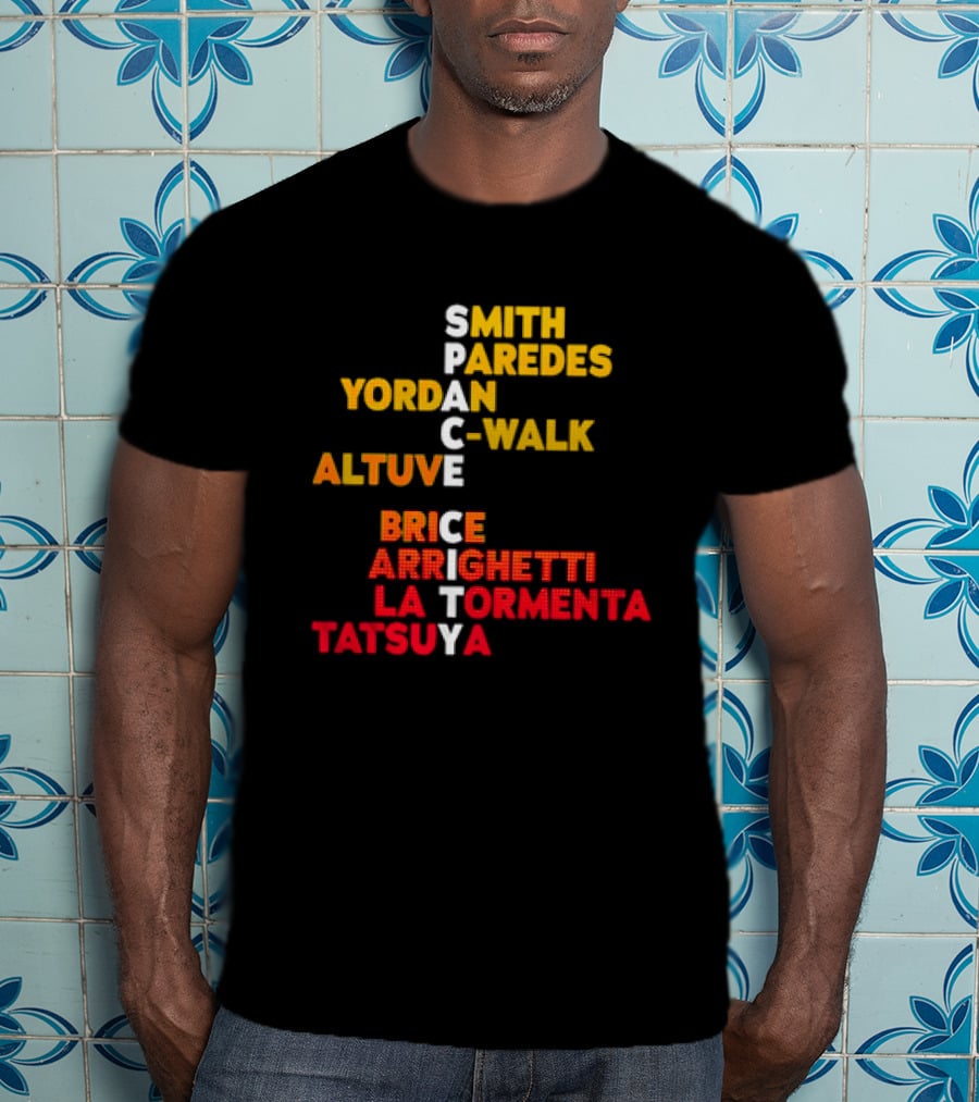 Houston Baseball 2026 Space City Names Smith Yordan Altuve T-Shirt